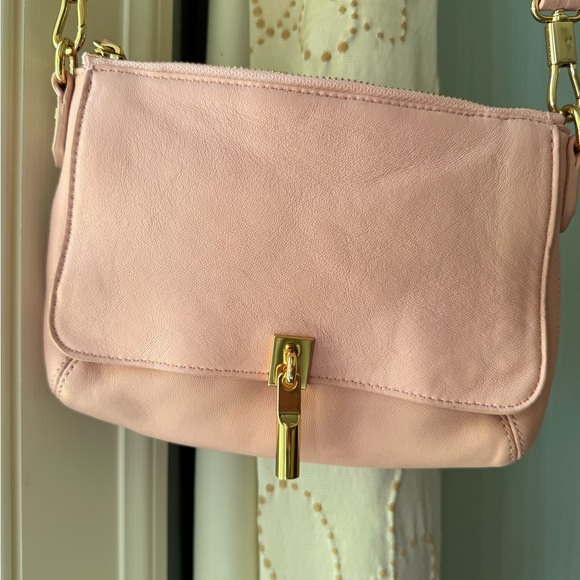 Elizabeth and James Pink Leather Crossbody - Picture 6 of 14